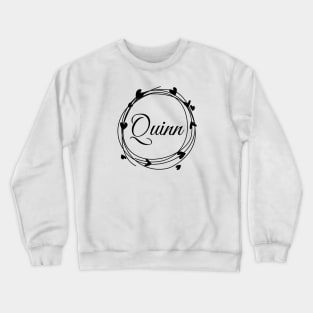 Quinn name cute design Crewneck Sweatshirt